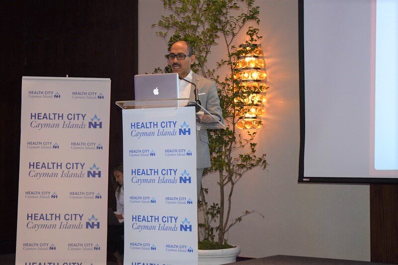 Dr. Binoy Chattuparambil presenting in Santo Domingo, Dominican Republic. dohealthwell/medical travel/ medical tourism.