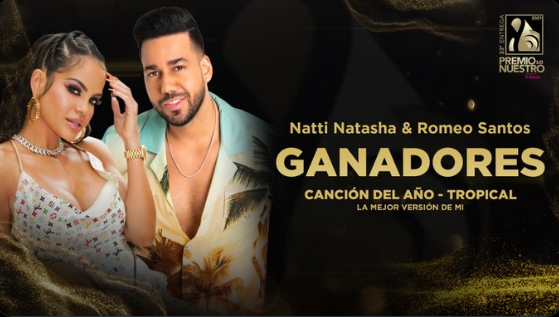 Romeo Santos awarded Tropical Artist of the Year at Lo Nuestro