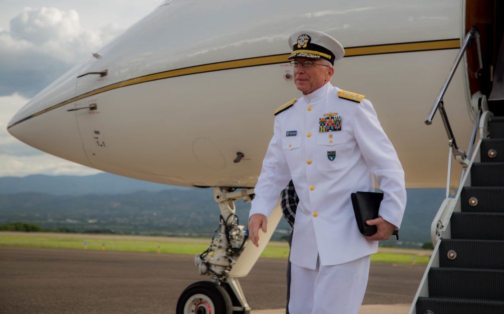 Admiral Faller attends a security conference in the Dominican Republic