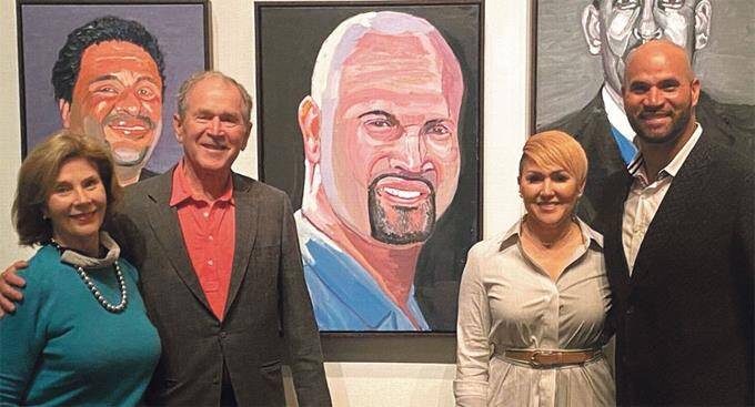 Albert Pujols is featured on George W. Bush’s book