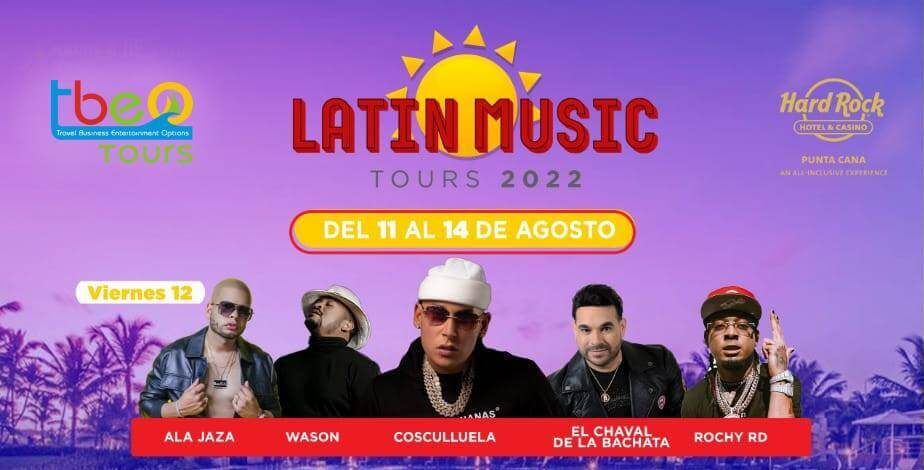 Rochy RD to perform at the Latin Music Tours in Hard Rock Punta Cana